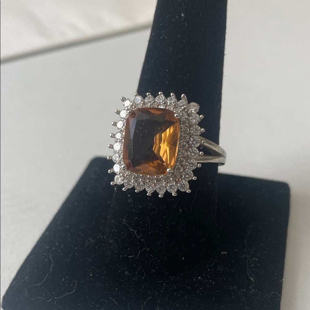 Sterling Silver large cocktail Women's Ring - Picture 4 of 17